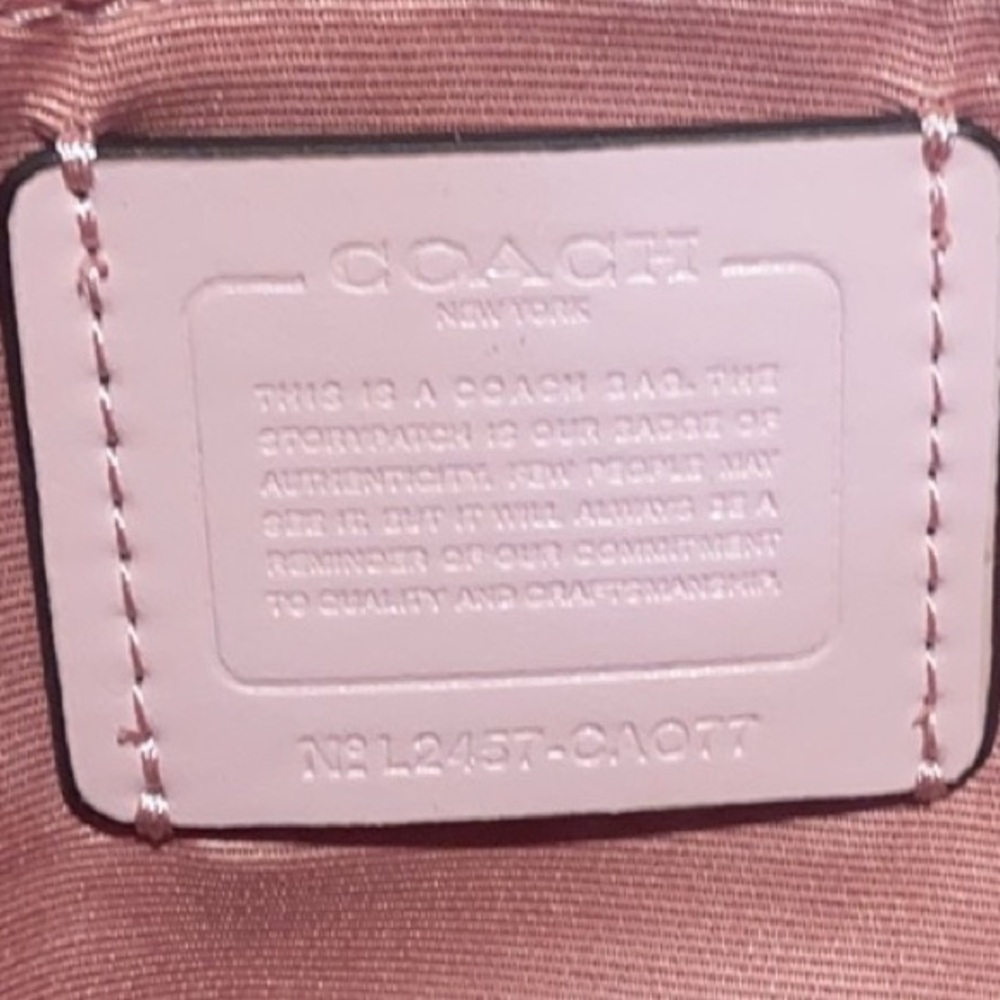🍃Coach Medium Rowan Satchel - Powder Pink Charms 10" - Picture 9 of 9
